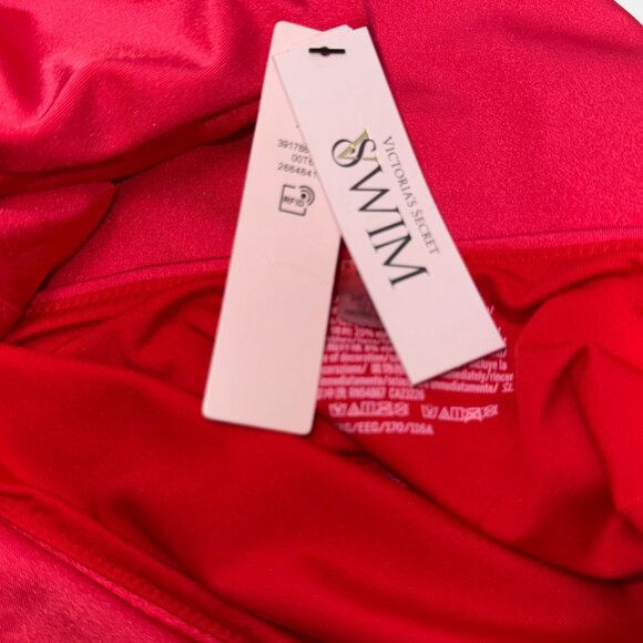 Victorias Secret Swim Twist 1 Shoulder Monokini‎ Womens XXL 1Piece Swimsuit Red - Picture 11 of 12